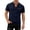 A-Navy173, variant on JAJAHO Mens V Neck T-Shirt Casual Stretch Solid Color Short Sleeve Pocket Tees Textured Shirts Versatile Tops