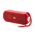 thumbnail image 3 of Cateissary 2021 El último altavoz bluetooth inalámbrico con carga solar, subwoofer estéreo, centro de música portátil para exteriores con linterna FM Cables de audio/vídeo Rojo, 3 of 8