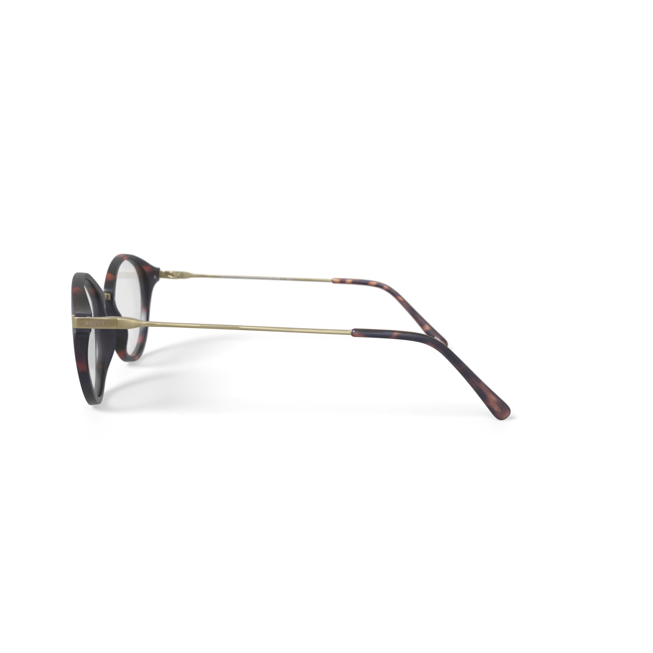 Karun Women's Orca Round Prescription Eyeglasses with Case, Brown Tortoise