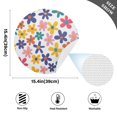 thumbnail image 2 of Ryvnso Cute Daisy Flowers Round Plate Mats Dining Table Placemat Set of 4 for Holiday Decoration, 2 of 7