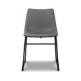 thumbnail image 3 of Signature Design by Ashley Centiar Urban Industrial Faux Leather Bucket Dining Chair, Set of 2, Gray, 3 of 6