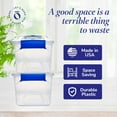 thumbnail image 5 of 5-Pack  Plastic Storage Bins with Latch, .5 Quart, Stackable Organizing Containers for Home, Garage, Office, 5 of 8