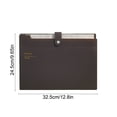 thumbnail image 3 of 12 Pocket Accordion File Folder | Expandable Document Organizer with Snap Closure | Large Capacity Plastic Folder for A4 Paper Storage | Home Office School Organization for Bills Receipts Homework, 3 of 6