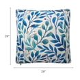 thumbnail image 6 of Fab Habitat Indoor/Outdoor Throw Pillow Made from Recycled Polyester Yarn - Double Sided, Stain Resistant, Machine Washable - Patio, Porch, Living Room - Rainforest - White Multi Floral (20" x 20"), 6 of 9