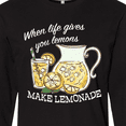 thumbnail image 4 of Inktastic When Life Gives You Lemons, Make Lemonade Long Sleeve T-Shirt, 4 of 5