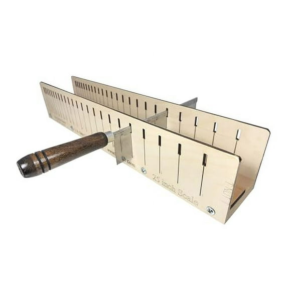 The Quick-Slotter Fret Miter System & Saw - Perfect & Easy Guitar Fretting/Fret Slot Cutting Every Time - 25-inch Scale Length - Made in the USA