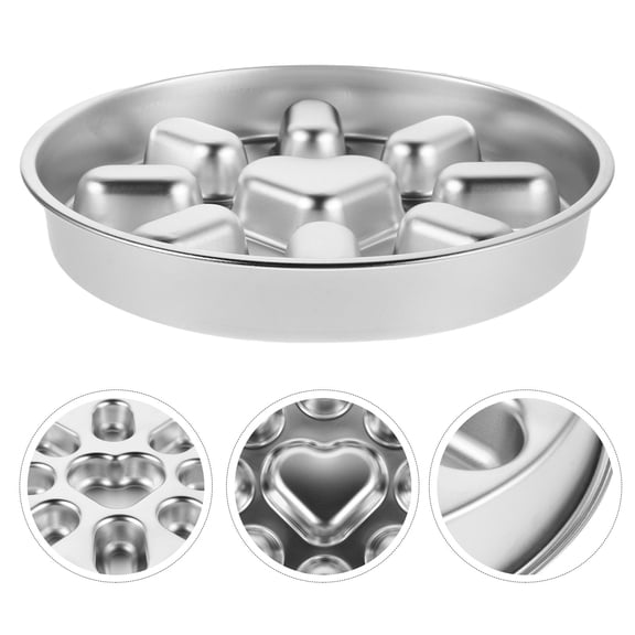 Healifty Stainless Steel Slow Feeder Dog Bowl with Puzzle Design for Puppies, Plated Feeding Dish