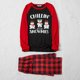 thumbnail image 3 of Conjuntos de pijamas a juego para la familia, ropa de dormir navideña, Tops y pantalones a cuadros con muñeco de nieve para niño, 3 of 3