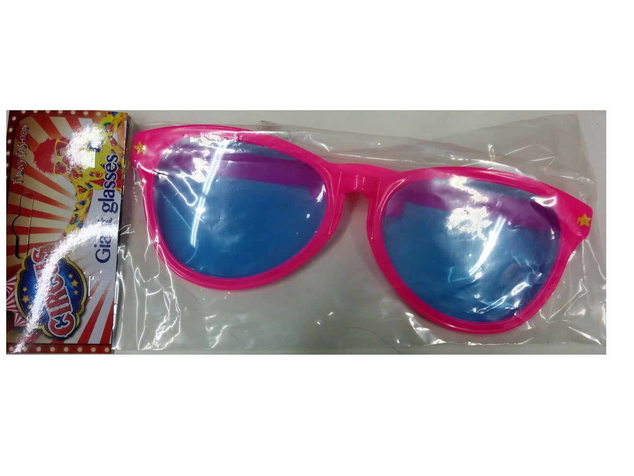 Henbrandt 1 Pair of Giant Assorted Colour Plastic Sunglasses Fancy Dress 