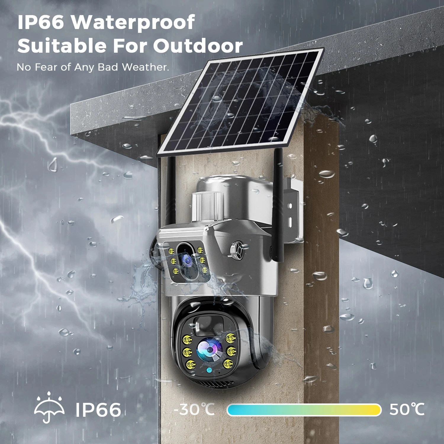8MP 4K Wireless Solar Camera WIFI Sim Outdoor Dual Lens IP Camera PIR Night Vision V380 Pro CCTV Security Protection Monitor