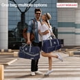 thumbnail image 3 of Bolsa de viaje Lucky 65L con correa ajustable Azul Marino, 3 of 6