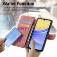 thumbnail image 2 of Wallet Case for Samsung Galaxy Note 20 Ultra Cash Credit Pocket Card Slots Holder Folio Flip Shockproof Full Coverage Detachable Magnetic Cover [Compatible with Magsafe] Kickstand, Pink, 2 of 10