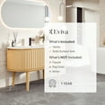 thumbnail image 7 of Eviva Haven 48"W x 22"D Oak Freestanding Bathroom Vanity with White Solid Surface Integrated Sink Top, 7 of 7