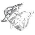 thumbnail image 4 of High Polish Filigree Butterfly Wing Ring 925 Sterling Silver Band Jewelry Female Male Unisex Size 6, 4 of 4