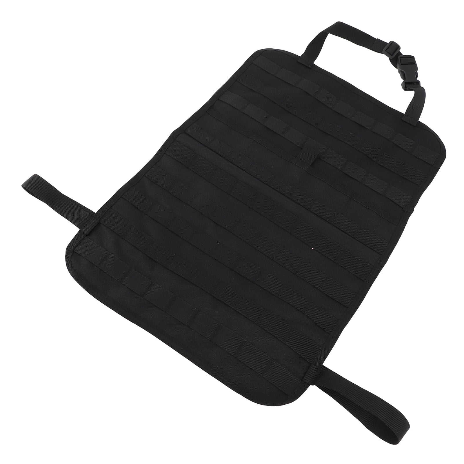 Universal Car Back Seat Organizer Hanging Storage Bag for Kids Kick Mat Protector Multifunctional Travel Accessory Pack - 14.2x10.6 Inches / 36.0x27.0 cm, Black
