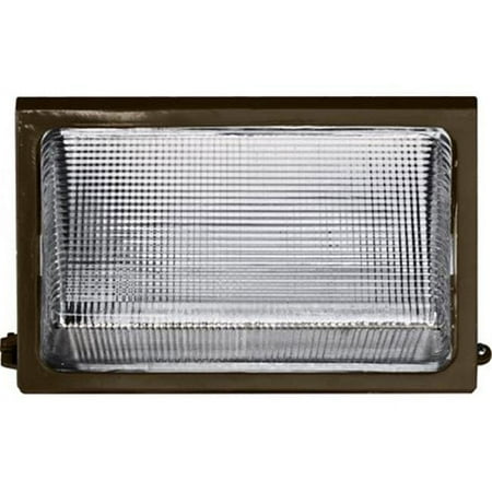

9.38 x 12.63 x 7.75 in. 120 V 100 watts Medium Wall Pack Fixture with Metal Halide Lamp Bronze