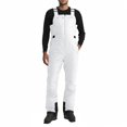 thumbnail image 3 of dgysar Men's Waterproof Snow Ski Pants Insulated Warm Winter Outdoor Snowboard Bibs with Suspenders White M, 3 of 6