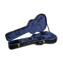 Crossrock 6 Strings Semi-Hollow & Hollowbody 335 Style Electric Guitar Case,Black