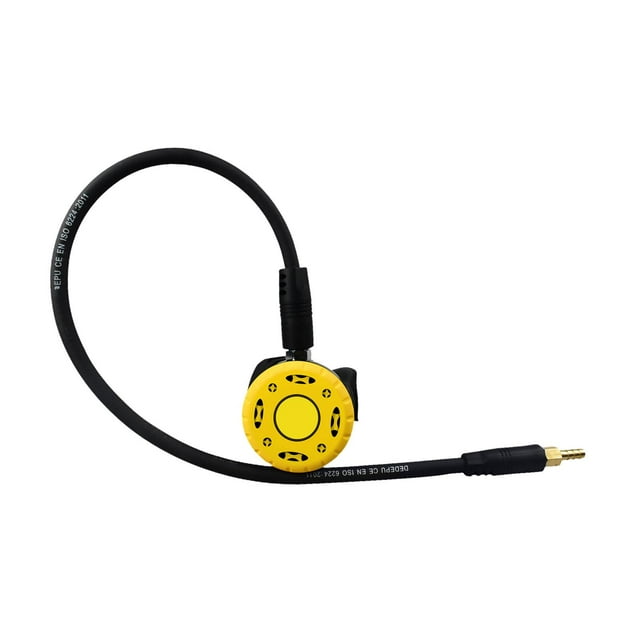 Regulador de segunda etapa para esnórquel de buceo, accesorio de ajuste genérico, válvula de respiración primaria de repuesto de fácil instalación, Amarillo
