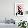 thumbnail image 3 of Trademark Fine Art 'Sock Monkey On Tricycle' Canvas Art by Fab Funky, 3 of 3