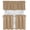 Beige, variant on Native Fab 100% Cotton Kitchen Window Curtain Tiers Valance Set - Rod Pocket Style 3 Piece - Red