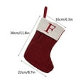 thumbnail image 3 of Dongrere Alphabet Christmas Stockings for Mantle Decor Personalized Letter Bags for Tree Ornaments & Gift Card Holders, 3 of 3