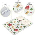 thumbnail image 4 of SKYSONIC Strawberries Yellow Butterfly Dish Drying Mat,Absorbent Microfiber Dishes Drainer Mats for Kitchen Counter Large Size,Dish Drying Pad 18x24, 4 of 6