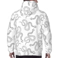 thumbnail image 7 of Lsque Hand Drawn Snake Pattern Casual Men's Hoodie,Hooded Sweatshirt with Kangaroo Pocket,Pullover Hoodie-Small, 7 of 7