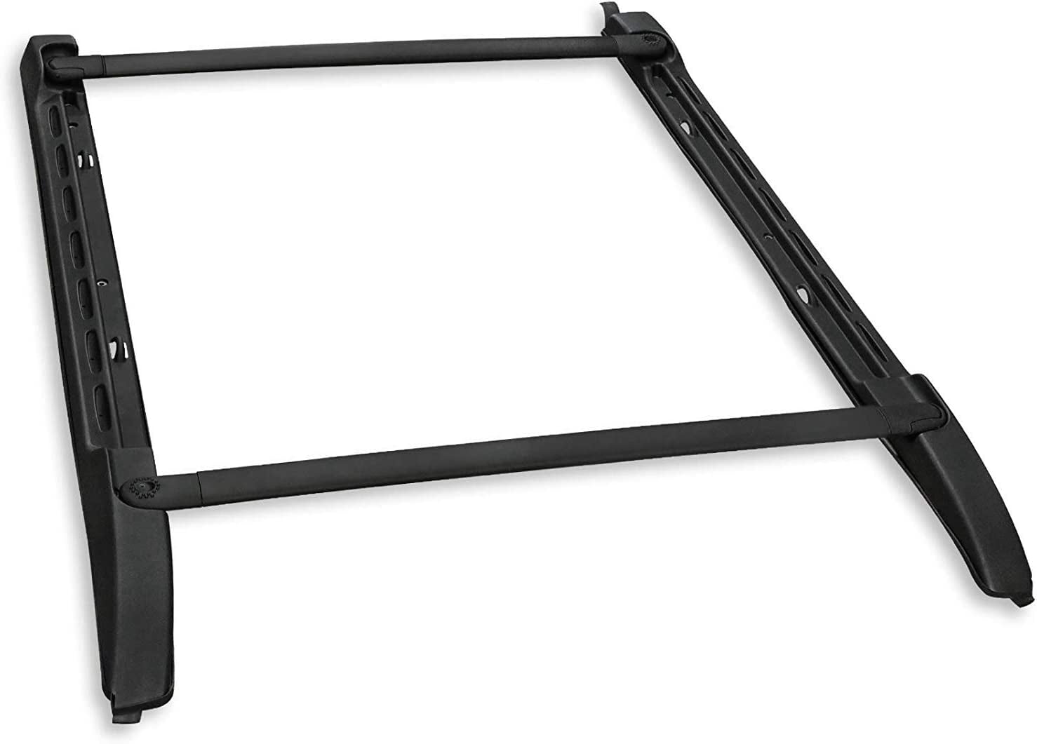 ROSY PIXEL Roof Rack Set for Toyota Tacoma Double Cab 2005-2023 Black (2Pcs Cross Bars& 2Pcs Side Rails)
