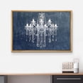 thumbnail image 3 of wall26 Framed Canvas Print Wall Art Gray Pastel White Fancy Crystal Chandelier Decorative Lights Digital Art Realism Contemporary Chic Relax/Calm for Living Room, Bedroom, Office - 16"x24", 3 of 5