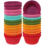 Rainbow Standard Cupcake Liners Bright Colorful Muffin Baking Cups 350-Count, Odorless, Upgraded & Food Grade Grease-Proof Paper