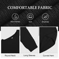 thumbnail image 6 of Asklazy Women Pullovers Sweater Soft Fisherman Cable Long Sleeve Crewneck Sweater,Thanksgiving,Black,L, 6 of 10