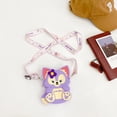 thumbnail image 1 of Monederos de silicona de dibujos animados para niños, bolso bonito de silicona, bolso de hombro decorativo, color morado, 1 of 5