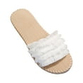 thumbnail image 2 of BONIXOOM White Sandals Woman Clearance Fall Slip-on None Casual Fashion Shoes for Women White Size 8.5, 2 of 5