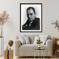 thumbnail image 4 of Historic Framed Print, [Ira Gershwin, head-and-shoulders portrait, facing left], 17-7/8" x 21-7/8", 4 of 9