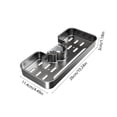 thumbnail image 3 of Plastic Shower Shelf, Multi Functional Organizer With Sturdy Hooks, for Bathroom Storage, Black, 3 of 6