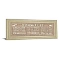 thumbnail image 2 of Classy Art 1682 18 x 42 in. Fishing Rules by The Vintage Collection Framed Panel Print Wall Art, 2 of 5