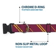 thumbnail image 5 of Warner Bros. Pet Collar, Dog Collar Plastic Buckle, Gryffindor Crest Stripe Burgundy Gold, 16 to 23 Inches 1.5 Inch Wide, 5 of 8