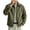 Army Green, variant on Fanshiluo Men's Collared Faux Suede Zip Up Jacket, Long Sleeve Casual Lightweight Outerwear Coat,Size S-2XL