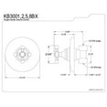 thumbnail image 2 of Kingston Brass KB3005BX Vintage Volume Control with BX Handle, 5-1/2-Inch, Oil Rubbed Bronze, 2 of 2