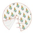 thumbnail image 3 of Halloween Christmas Tree Skirt - Fun Green Ice Cream Print 30 Inches Christmas Tree Skirt for Halloween Holiday Indoor Home Christmas Tree Decorations with Three Ribbons, 3 of 7