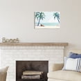thumbnail image 2 of Stupell Industries Girl On Tropical Summer Beach Coastal Painting Unframed Art Print Wall Art, 2 of 6