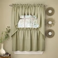 thumbnail image 1 of Set de cortinas de cocina Sweet Home Collection Ribcord Sage, 1 of 1
