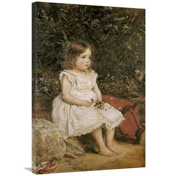 36 in. Portrait of Eveline Lees as a Child Art Print - John Everett Millais