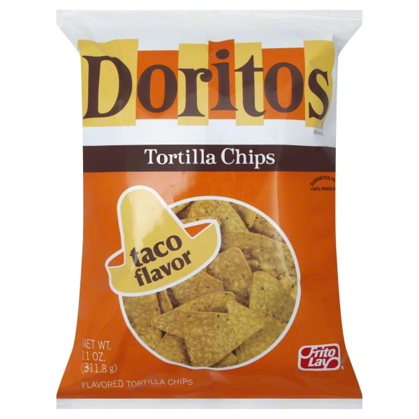 Doritos Taco Flavored Tortilla Chips, 11 Oz. - Walmart.com