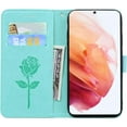 thumbnail image 4 of Wallet Case for Samsung Galaxy S22 Plus,Classic Rose Flower Pattern Shockproof PU Leather Case with Strong Magnetic Clasp and Card Slots Holder Cover for Samsung Galaxy S22 Plus MG Green, 4 of 16