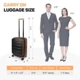 thumbnail image 6 of New York Xpress 20-inch Hardside Carry on Luggage with TSA Lock and Laptop Pocket, Black, Cy2431, 6 of 9
