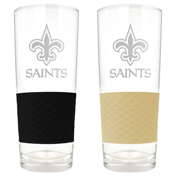New Orleans Saints 22oz. Logo Score Pint Glass Two-Piece Set