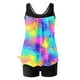 thumbnail image 2 of Trajes de baño tankini para mujer Trajes de baño de dos piezas con espalda de tiras y estampado conservador para mujer Traje de baño de dos piezas para mujer, 2 of 5