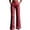 *Red, variant on Binmer Women's High Waist Flare Leg Striped Dress Pants with Pockets,Solid Color Casual Work Trousers Beige,Women's Plus L
